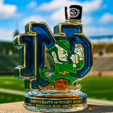 (University of Notre Dame Black Cover) New Notre Dame-Crown Limited Edition Whiskey Bottle
