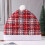 Multipurpose Lovely Christmas Hat Soft Warm Farbic-red white 7