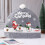 Multipurpose Lovely Christmas Hat Soft Warm Farbic-red white 5