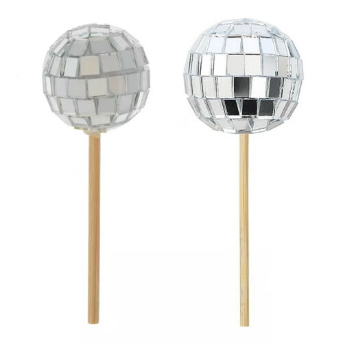 24Pcs Sphere Cake Decorations for Event Planners Mirror-4CM 1