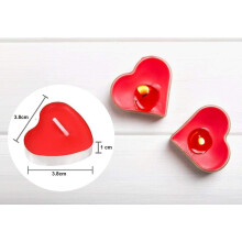 Heart Shaped Unscented Tea Lights For Romantic Decorations, Smokeless Candles In Eco Friendly Paraffin Wax, Perfect For Dinner Home And Festival