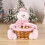 Stylish Candy Container Bamboos Christmas Baskets for-snowman 5