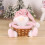 Stylish Candy Container Bamboos Christmas Baskets for-snowman 6
