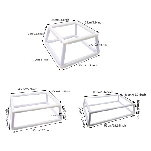 Double Layer Embroidery Frame Square Embroidery Hoop-L 1