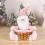 Stylish Candy Container Bamboos Christmas Baskets for-snowman 7