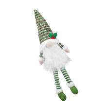 Unique 3D Cone Dwarf Man Christmas Tree Toppers Festival-Green