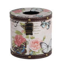 Stijlvolle tissueboxhoes voor slaapkamerkastjes, gemakkelijk bij te vullen, gemaakt van duurzaam PU-leer, decoratieve organizer voor badkamer,