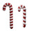 Assorted Color Foam Candy Cane Crutch Shape Hanging-small 2