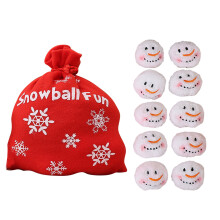 10Pcs Plush Christmas Tree Sphere Ornament Plush Christmas