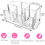 Multipurpose Cosmetic Brushes Storage, Easy Clean Makeup Container, Crystal Clear Acrylic Organizer for Space Saving Vanity Solution 3