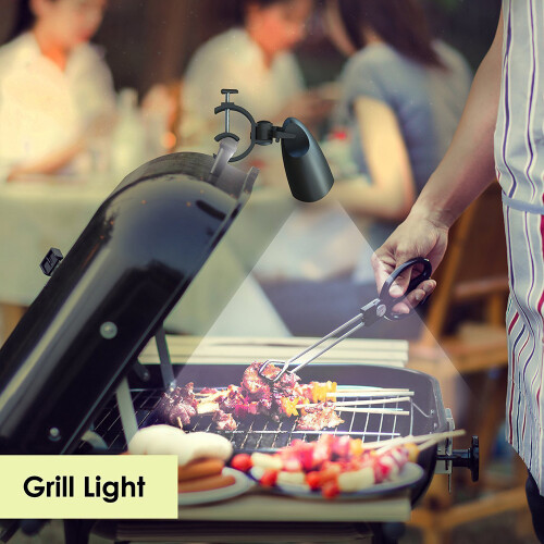 Φωτιστικό αξεσουάρ ψησταριάς BBQ για εξωτερική χρήση, περιστρεφόμενο εύκαμπτο φως