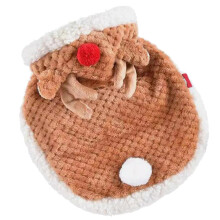 Lovely Christmas Hooded Elk Capes Dog Cosplay Costume for Pet-L