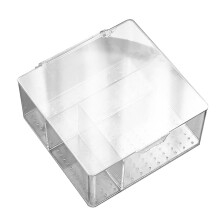 Organizator portabil de bijuterii, cutie acrilică transparentă oferă protecție durabilă, design antioxidant asigură păstrarea în siguranță