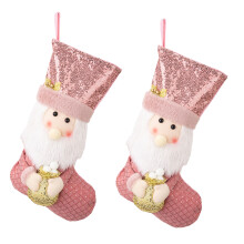 Pink Sparkles Christmas Stocking High Quality Pink-elder