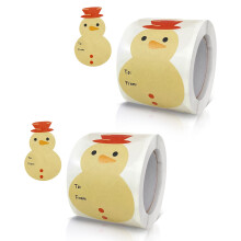 Inpakstickers Etiketten Kerstnaamsticker 2x3 inch