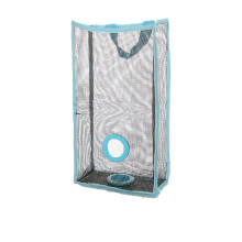 Suporte para Sacos de Lixo Suspenso em Tela com Circulação de Ar Fresco, Bolsa de Armazenamento Respirável, Organizador de Sacos de Lixo Dobrável