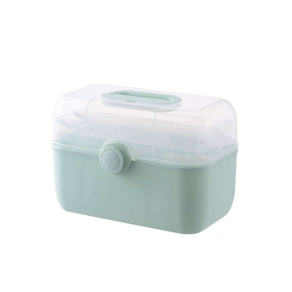Medical Storage Containers Transparent Lid Emergency Cabinet Household Portable First Aid Kit Medical First Aid Box With Handle For Home Office School