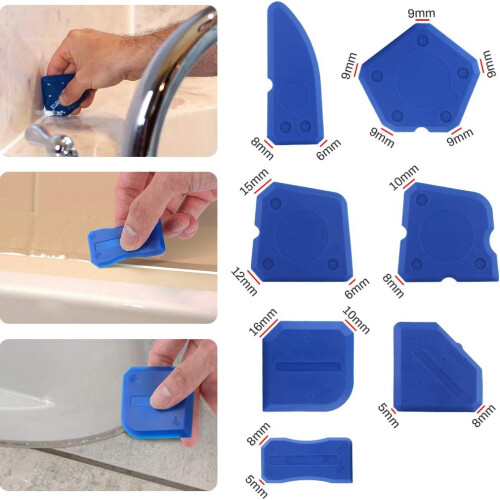 Caulking Tool Kit, Professional Tools For Kitchen And Bathroom Joint Filling, Featuring Multi-Angle Application Easy To Use On Various Surfaces