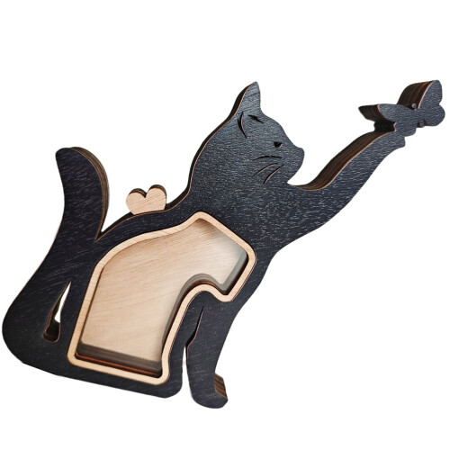 Boîte d'exposition de souvenirs de poils-style de chat 1