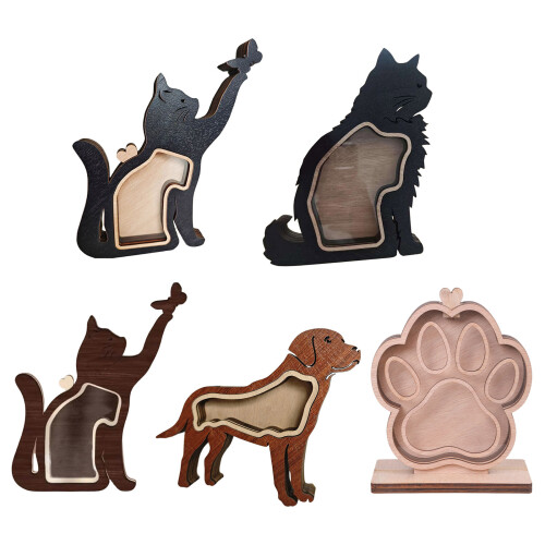 Boîte d'exposition de souvenirs de poils-style de chat 1 1