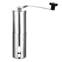 Adjustable Coarseness Coffee Grinder, No Batteries Needed Handheld Manual Grinder, Ceramic Conical Burrs For A Consistent Coffee Grind, Silver Finish