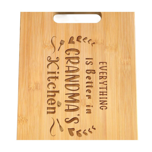 Planche à découper en bois réversible pratique pour-grand-mère