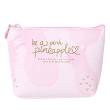 Mini-Münzbeutel in Rosa mit Reißverschluss, süße Canvas-Geldbörse, Reiseorganizer, Geschenk für Frauen und Mädchen, lässiges