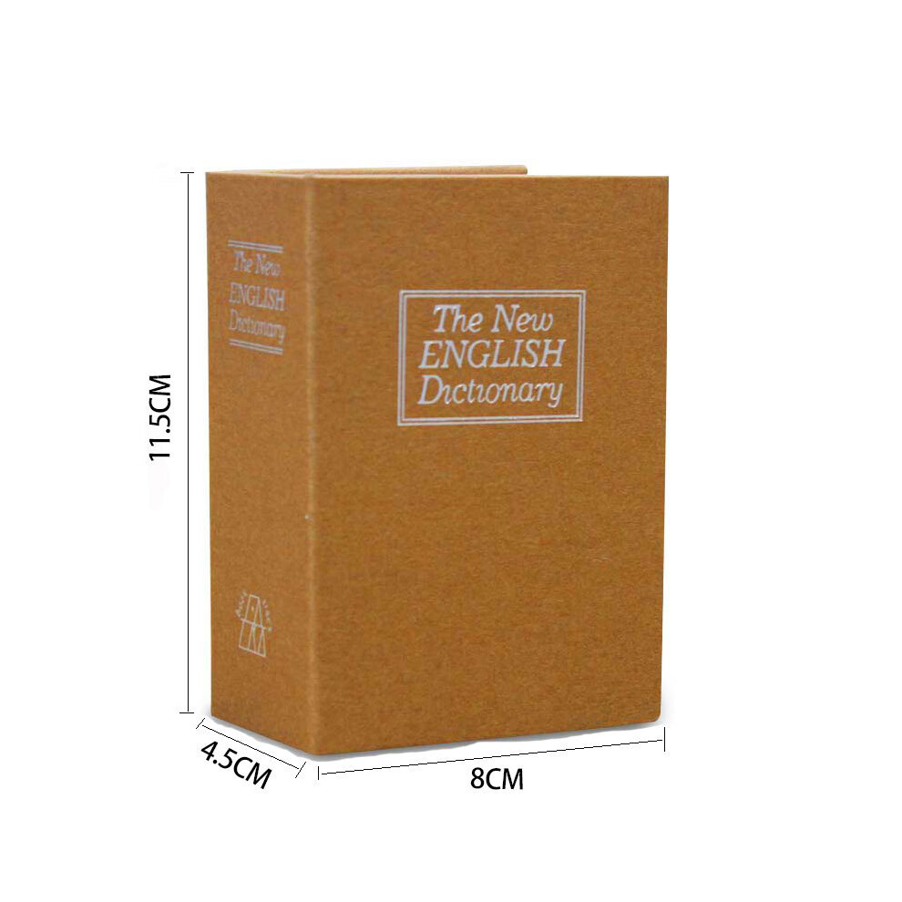 Fake Book Money Safe Metal Lock Box Small Hidden Book Safe Realistic In Appearance Hides Valuables In Plain Sight, Sturdy For Concealing Cash Jewelry 9466005522694