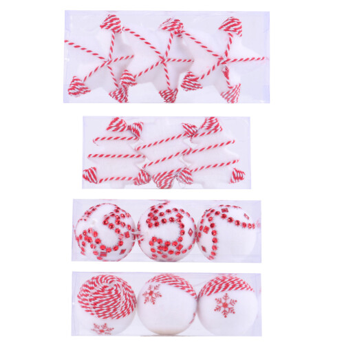 Stylish Christmas Tree Accessory Colorful-Hemp rope snowflake 1