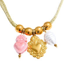 Adjustable Bohemian Necklace Stainless Steel Gold Plated-9