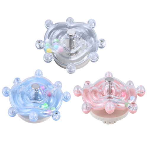 Parakeets Perches Birdcage Rotating Wheel Toy Bird-Pink 1
