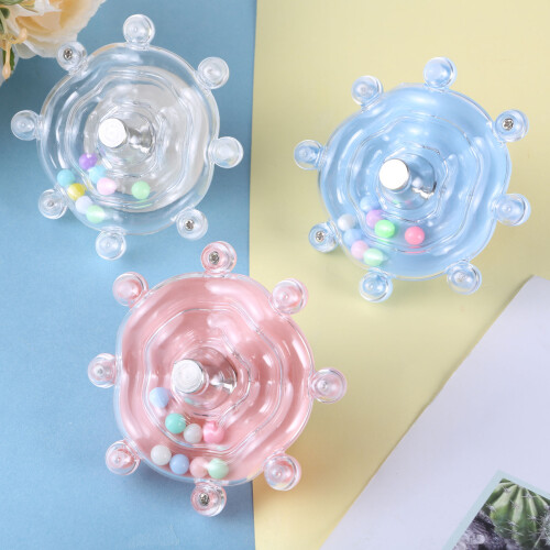 Parakeets Perches Birdcage Rotating Wheel Toy Bird-Pink 2