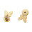 Adjustable Earring Backs For Drooping Earlobes-Gold Butterfly 1
