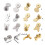 Adjustable Earring Backs For Drooping Earlobes-Gold Butterfly 4