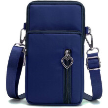 Multifunktionel skuldertaske til kvinder, organiseret opbevaring crossbody telefonpung med aftagelig rem og kompakt og brugervenligt design,