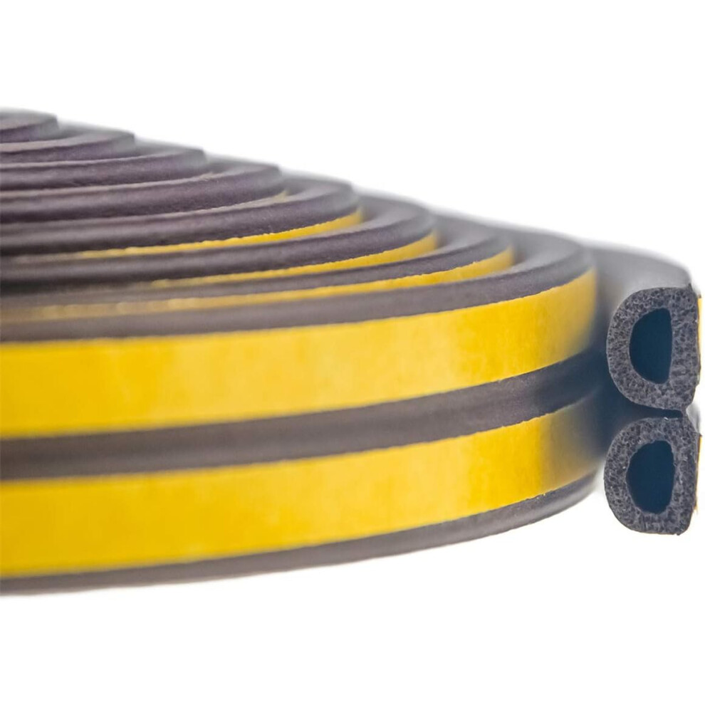 Lightproof Noise-Reduction Tape, For Doors & Windows, Resistant To Deformation, Wide Application, Eco-Friendly Sealing Solution, 2 Rolls Of 9Mm X 9454554097510