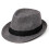 Stylish Straw Bag Panama Hat Sun Shielding Foldable-Dark Grey 1