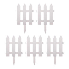 Set of 5 plastic edging strips for gardens, fences, lawns, flower beds, and plant borders