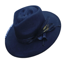 Wool Fedoras Hat with Skull Head Top Design Dark Series-Model 1