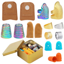 Sewing Thimble Sewing Needle Set, Rubber Finger Tips-Style 1