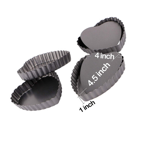 Σετ μίνι ταψιών για τάρτες Stylish4PCS, εύκολη στον καθαρισμό, αντικολλητική επιφάνεια