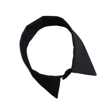 Fashionable Black White Detachable Faux Collar for-All black