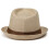 Stylish Straw Bag Panama Hat Sun Shielding Foldable-Dark Grey 3