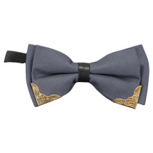 British Tie Bowtie Reusable Polyester Blend For Groomsmen-6
