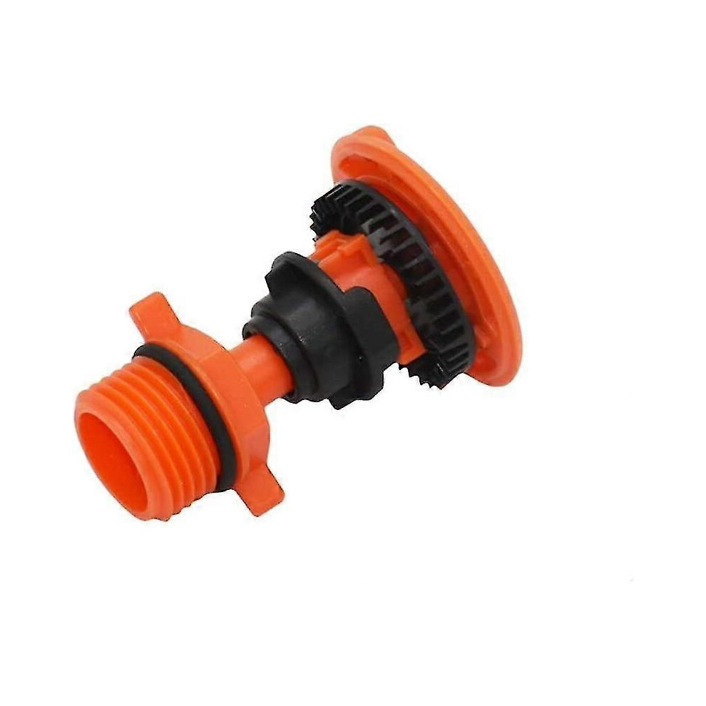1/2" 3/4" Rotary Garden Sprinkler with 360 Degree Rotating Nozzle for Outdoor Irrigation (Orange)