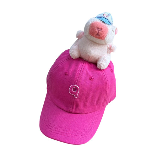 Comfortable Capybara Baseball Hat for Kids-Rose Red aldult