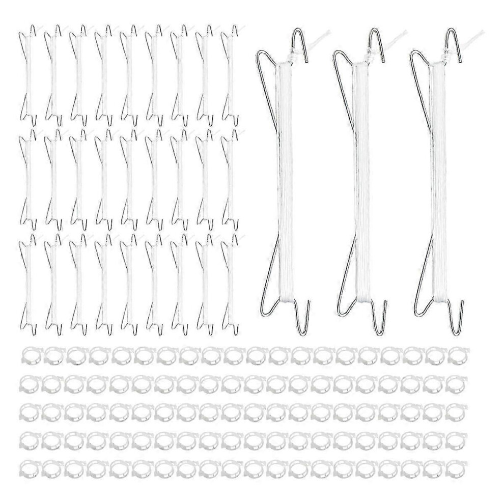Tomato hooks with string, plant support clips, tomato support hooks