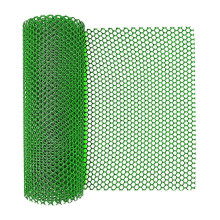 (Green) Plastic garden fence netting for rabbits, outdoor chicken farming crafts