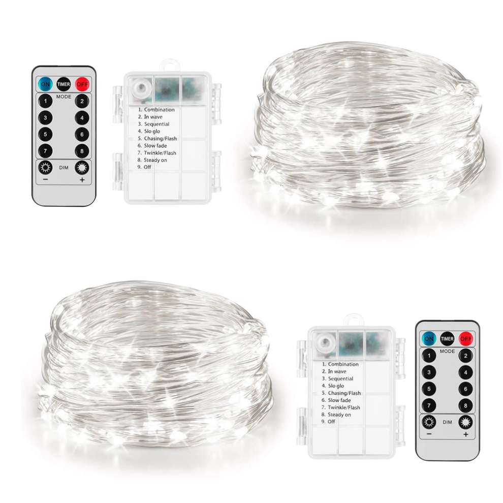 Enchanting String Lights for Christmas Gatherings, Cool to Touch IP65 Waterproof Rating, Remote Control Adjustable Brightness, Color Changing Fairy Li