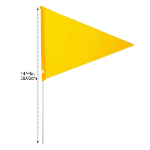 Set of waterproof triangular safety flags for bicycles, for better visibility 1